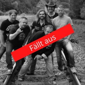 Die Band Impact und ein Schriftzug "Fällt aus"