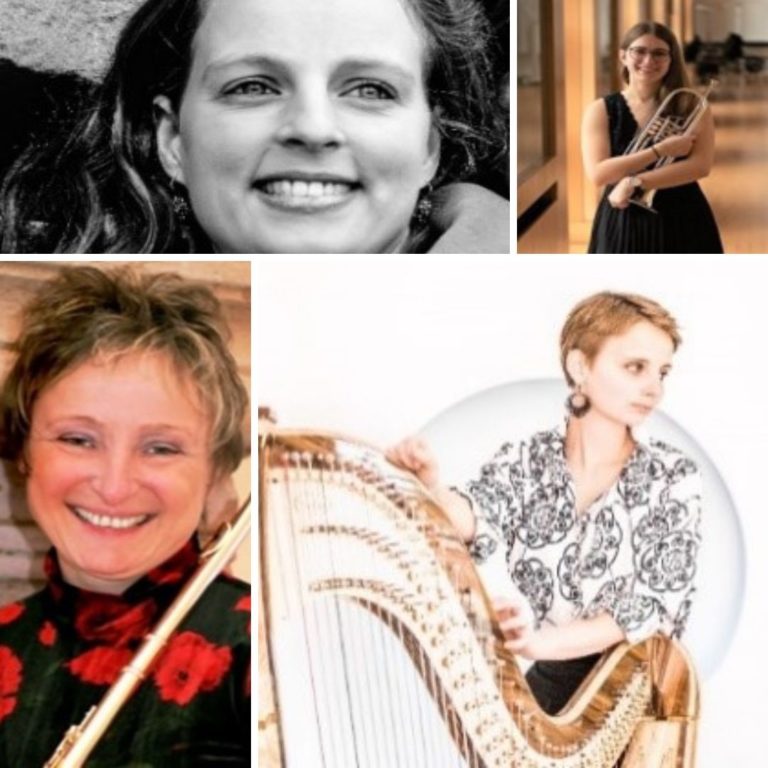 Fotomontage verschiedener Künstlerinnen des Mainzer Kammerorchesters